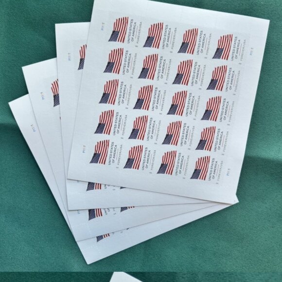 500 usps forever stamps of 2025 Mail U.S.A. Flag Postage - Picture 2 of 2